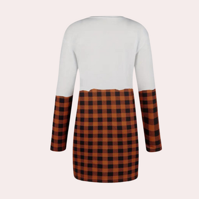 Kata - Stylischer Halloween-Pullover in Übergröße für Damen