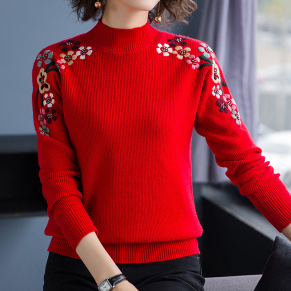 Devora - Eleganter Bloom-Pullover für Damen