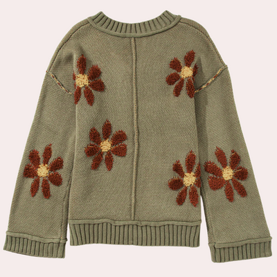 Honoria - Eleganter geblümter Pullover für Damen