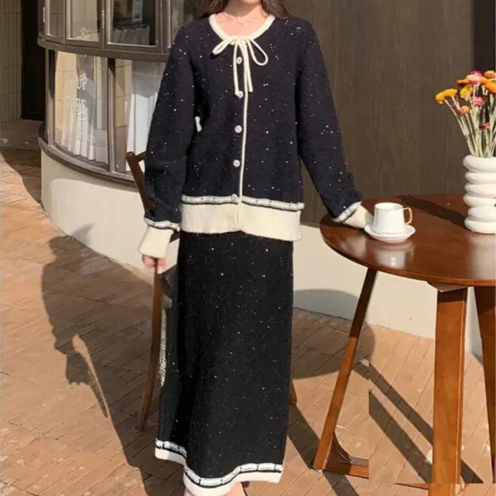 Luxuriöses Strickset für Damen - LAIA Eleganz für jeden Moment