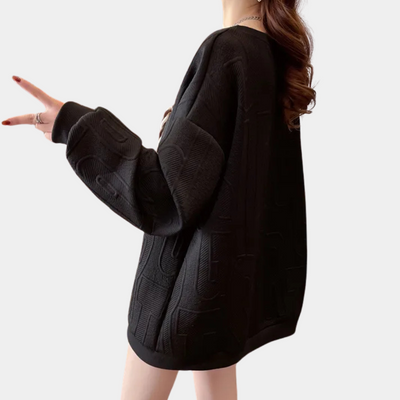 CHRISTINA - Stilvoller strukturierter Pullover für Frauen