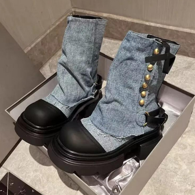 KEONA - Elegante Denim-Stiefel für Frauen