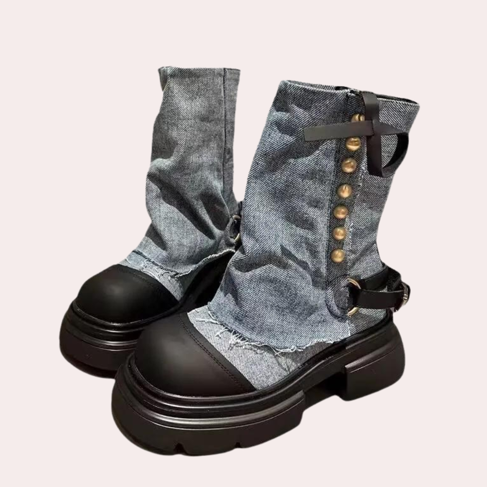 KEONA - Elegante Denim-Stiefel für Frauen