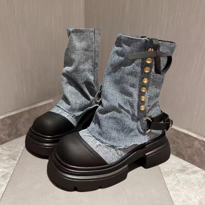 KEONA - Elegante Denim-Stiefel für Frauen