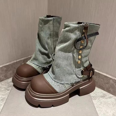 KEONA - Elegante Denim-Stiefel für Frauen