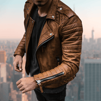Die stylische und einzigartige Lederjacke - JACK in Braun