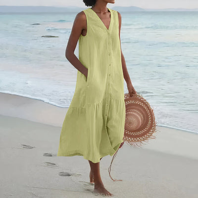 Strandkleid aus Leinen für Damen