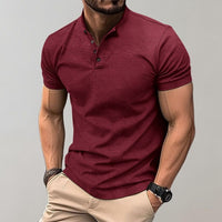 Leo - Elegantes Freizeit-Poloshirt in Rot