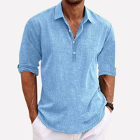 Herren-Polohemd in Himmelblau