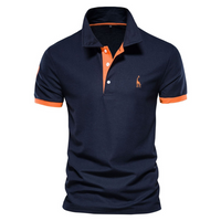 Geoff – Premium Polo Hemd in Marineblau