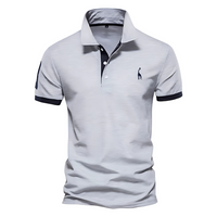 Geoff – Premium Polo Hemd in Grau