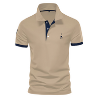 T-SHIRT POLO LÄSSIG in Khaki