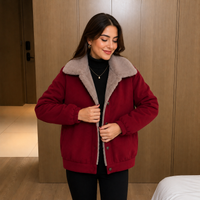 Celeste™ Jacke mit Kuscheligem Plüschfutter für Kalte Tage in Rot