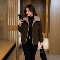 Celeste™ Jacke mit Kuscheligem Plüschfutter für Kalte Tage in Braun