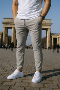 Bronko | Hochwertige Stretch-Komforthose in Grau