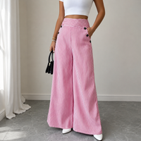 Bellagio™ Palazzo-Hose mit Schneiderkunst-Passform und Natürlicher Eleganz in Rosa