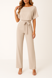 Sophie | Damen Overall Elegant Modern Casual Vielseitig Feminin in Aprikose
