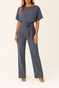 Sophie | Damen Overall Elegant Modern Casual Vielseitig Feminin in Grau