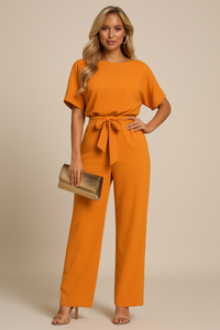 Sophie | Damen Overall Elegant Modern Casual Vielseitig Feminin in Orange