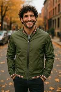 CLARK - Vielseitige Herbst-Bomberjacke in Grün