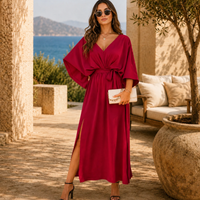Maren | Leichtes Maxikleid für Sommertage in Rot