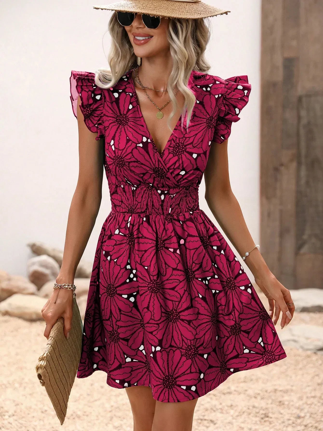 Fudus | Florales Mini Chic Kleid