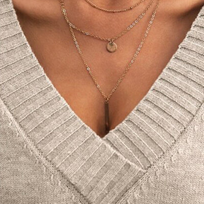 JOELLE - Stylischer Pullover mit V-Ausschnitt für die Freizeit