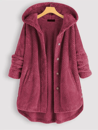 GLEN - Fleecejacke für Gemütlichkeit und Stil in Rot