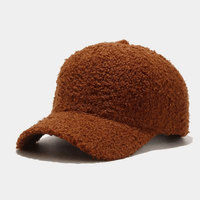 Teddy Baseballcap in Kaffee
