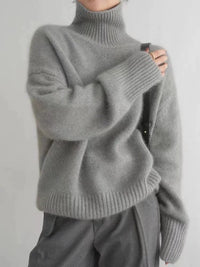 Isabella - Rollkragenpullover aus Kaschmir in Grau