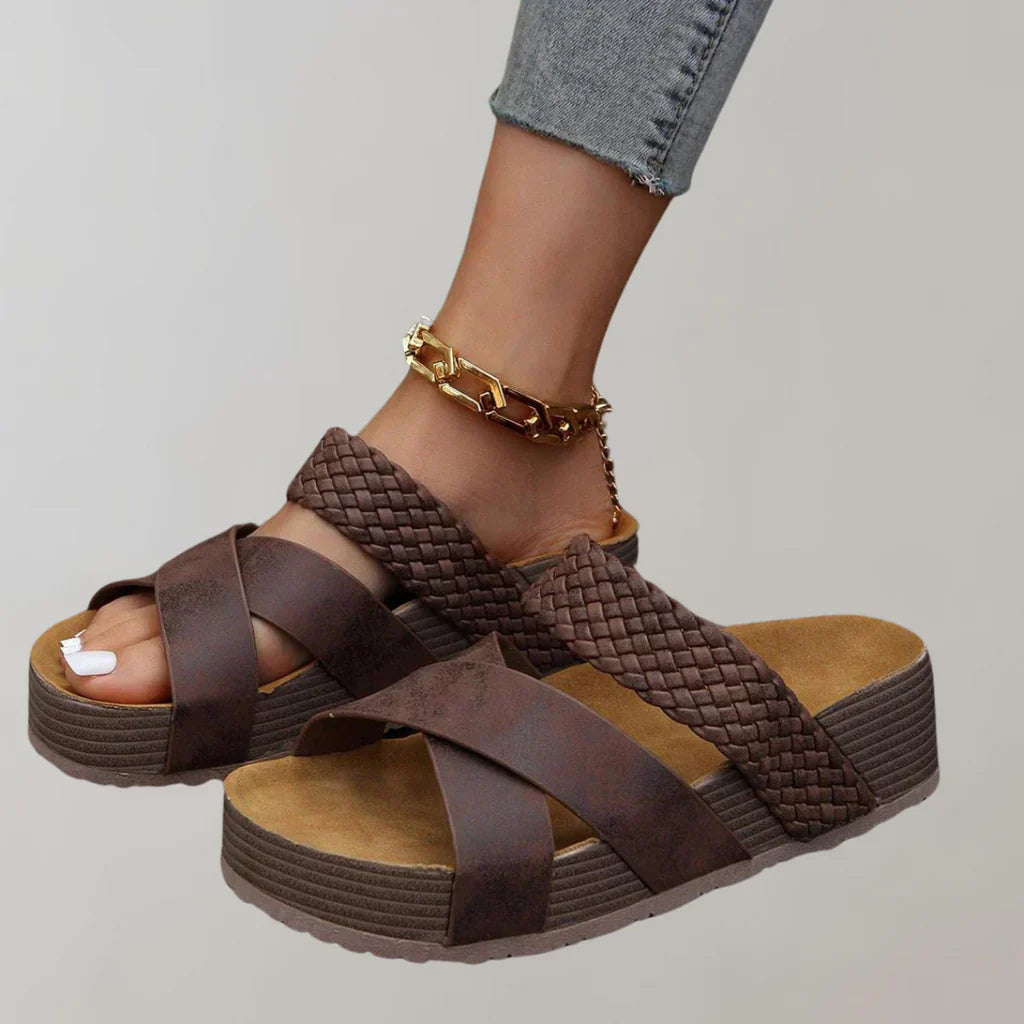 Orthopädische plateau sandalen damen bequem