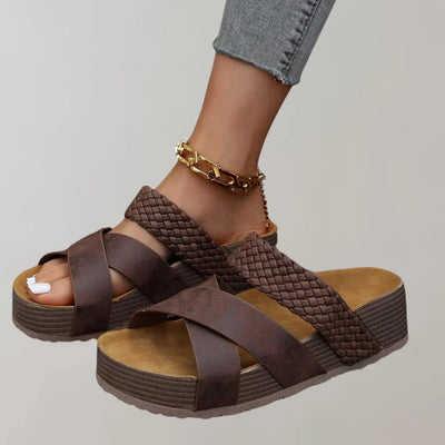 Orthopädische plateau sandalen damen bequem