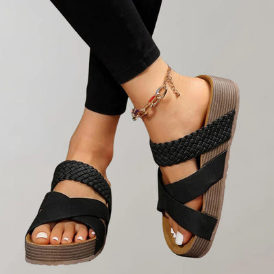 Orthopädische plateau sandalen damen bequem