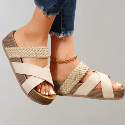 Orthopädische plateau sandalen damen bequem