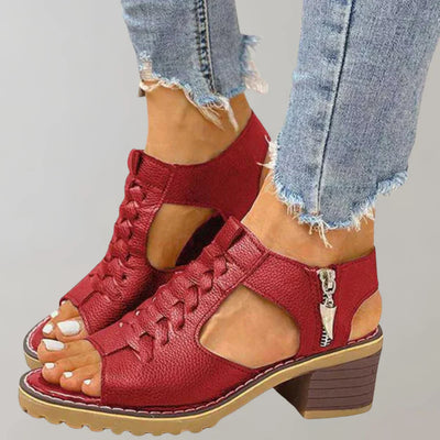 Orthopädische sandalen mit absatz