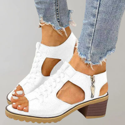 Orthopädische sandalen mit absatz