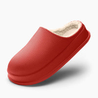 Nicole - Bequeme und warme Sandalen in Rot