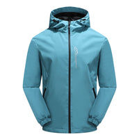 BERNHARD – Wasserdichte Outdoor-Jacke für den Herbst in Hellblau