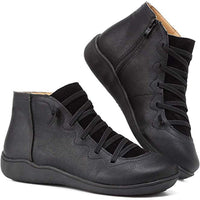 Petra | Damen Orthopädische Stiefeletten Atmungsaktiv Rutschfest Komfort in Schwarz