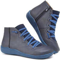 Petra | Damen Orthopädische Stiefeletten Atmungsaktiv Rutschfest Komfort in Blau