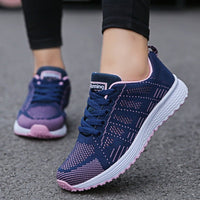 Damen Orthopädische Sneaker mit Schnürsenkel und Arch Support für Komfort und Stil in Blau