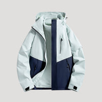 Damen Wasserdichte Outdoor Windbreaker Jacke Leicht & Windabweisend für Aktive in Dunkelblau