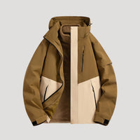 Damen Wasserdichte Outdoor Windbreaker Jacke Leicht & Windabweisend für Aktive in Braun