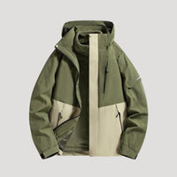 Damen Wasserdichte Outdoor Windbreaker Jacke Leicht & Windabweisend für Aktive in Waldgrün