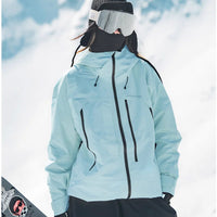 Damen Wasserdichte Ski-Jacke für Winter Outdoor Aktivitäten mit Komfort und Schutz in Farbe3