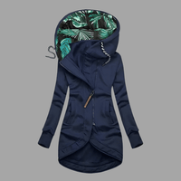 Damenjacke Winter-Shelljacke mit Windschutz und Komfort für kalte Tage – Funktionale Jacke Damen für Outdoor-Aktivitäten in Marineblau