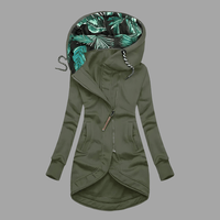 Damenjacke Winter-Shelljacke mit Windschutz und Komfort für kalte Tage – Funktionale Jacke Damen für Outdoor-Aktivitäten in Grün