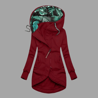 Damenjacke Winter-Shelljacke mit Windschutz und Komfort für kalte Tage – Funktionale Jacke Damen für Outdoor-Aktivitäten in Rot