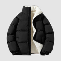 Damenjacke Winterjacke Kapuzen-Pufferjacke Tailliert Warm für Kaltes Wetter in Schwarz