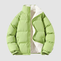 Damenjacke Winterjacke Kapuzen-Pufferjacke Tailliert Warm für Kaltes Wetter in Grün